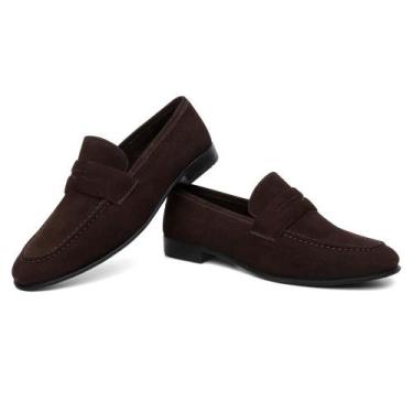 Imagem de Mocassim Masculino Loafer Couro Estilo Conforto - Mila Marques, Café, 