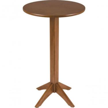 Imagem de Mesa De Madeira Tramontina London Bistrô Redonda Em Tauarí Amêndoa 2 Lugares 60cm