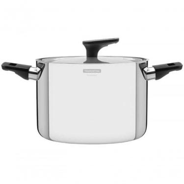 Imagem de Caldeirão Tramontina Grano Baquelite 24cm Em Inox Com Corpo Triplo