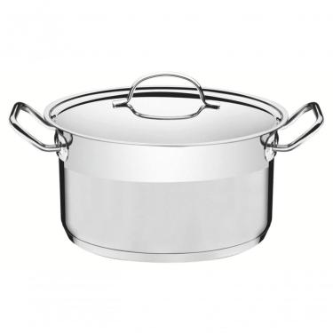 Imagem de Caçarola Funda Tramontina Professional 28cm Em Aço Inox Com Detalhe Satinado
