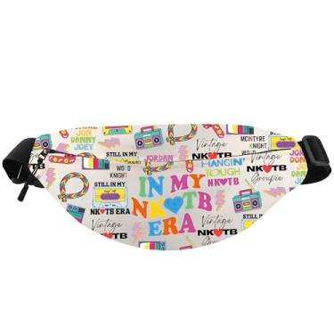 Imagem de WCGXKO Pacote de cintura transversal com tema de banda pop, presente clássico de concerto de rock para amantes de música, Pacote Pop Band, Casual