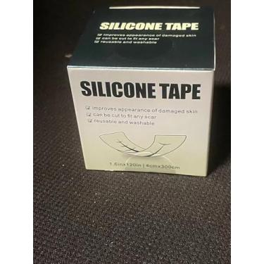 Imagem de Folhas de silicone para cicatrizes de grau médico, fita de silicone para cicatrizes (rolo de 4 x 152 cm - 1,5 m), tratamento profissional de remoção de cicatriz, tira de silicone reutilizável para