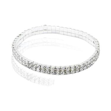 Imagem de Tornozeleira Feminina De Cristal Com Várias Camadas De Strass, Corrent