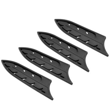 Imagem de PATIKIL Mangas de cobertura de faca de segurança ABS para facas de cerâmica de 15 cm, bainha protetora de lâmina de proteção de borda de corte universal para barra de cozinha, preto, 14,5 cm L, pacote