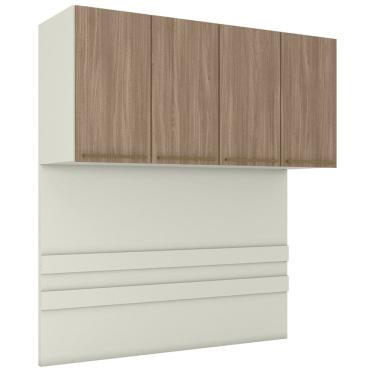 Imagem de Ponte Casal Modulado 4 Portas 185x165 cm Seletto Areia Jequitiba Henn