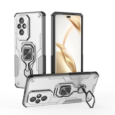 Imagem de SORAKA Capa para Honor 200 5G com suporte metálico giratório de 360 graus peça de ferro magnética para suporte magnético para telefone de carro