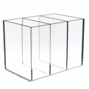 Imagem de Porta Controle Remoto 3 Divisórias em Acrílico- para Mesa