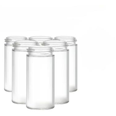 Imagem de Porta Temperos GiratóRio Para 12 Potes, Organizador De Condimentos Em AçO Inox, Acompanha 20 Etiquetas Adesivas + 1 Caneta Para Identificar(SOMENTE 6 POTES DE VIDRO)