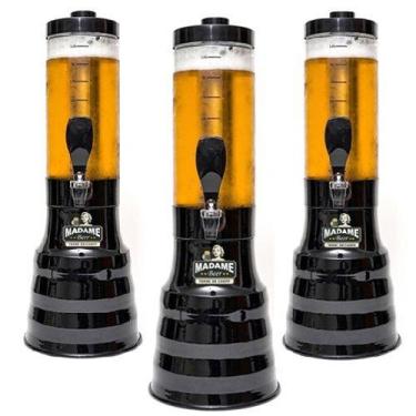 Imagem de 3 Torres De Chopp 2.2 Litros 6 Refil Base Giratória 360 Alça - Geral