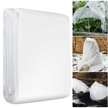 Imagem de Windyun Coberturas de plantas Proteção contra congelamento Cobertura de fileira flutuante de jardim cobertor de pano de geada para inverno frio proteção solar plantas vegetais ao ar livre (3 x 15 m)