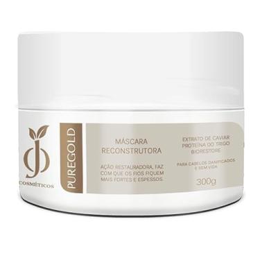 Imagem de Máscara Capilar Reconstrução Ouro 300g - PureGold | OJ Cosméticos