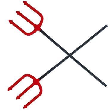 Imagem de Tridente Hallowen Fantasia Carnaval Festa Kit 2 Uni Morte Diabinha Capetinha Dia Das Bruxas Cosplay Decoraçao