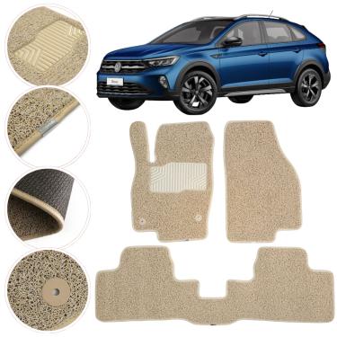 Imagem de Tapete Kapazi Automotivo Premium Vw Nivus 2018 a 2025 Bege