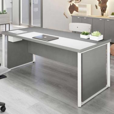 Imagem de Mesa Executiva para Escritório Diretor 200cm com Caixa de Tomadas Port