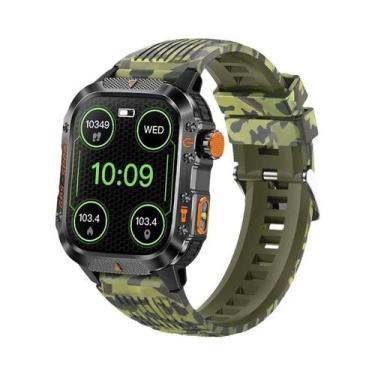 Imagem de Relógio Inteligente Militar Masculino Com GPS, Tela AMOLED De 2.01 Pol