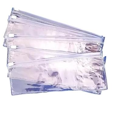 Imagem de Kit 35 Unid Estojo Zip Zap Cor Transparente Liso