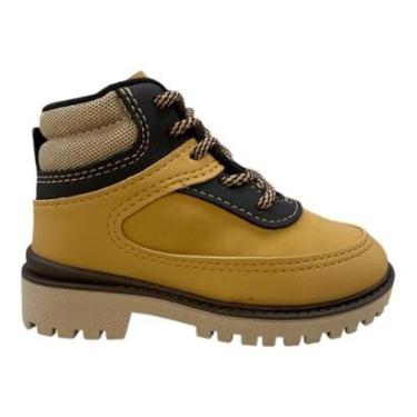 Imagem de Bota Coturno Infantil Menino Molekinho Casual Tratorado 2144.233 Caramelo-Masculino