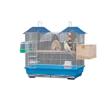 Imagem de Gaiola de pássaro gaiola de estorninho para papagaio doméstico gaiola para animais de estimação grande grupo gaiola de pássaros para reprodução adequada para pássaros pequenos e médios, como canários