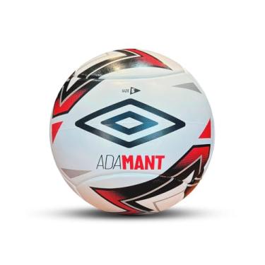 Imagem de Bola de Futebol Society Umbro Adamant (Branco/Vermelho/Prata)