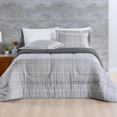 Imagem de RAVATEX, Kit Edredom King 200 Fios Dupla Face com Porta Travesseiro 03 Peças Avere Dallas