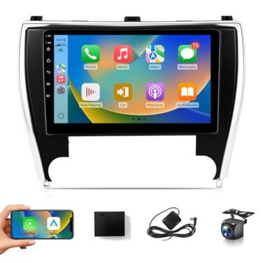 Imagem de XGU Rádio estéreo automotivo para Toyota Camry 2015 2016 2017, sem fio, Carplay, Android Auto, tela sensível ao toque IPS de 10,1 polegadas com câmera de backup Mirrorlink FM RDS DSP GPS WiFi