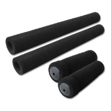 Imagem de 2X Manopla Bike Espuma Moto Guidão Beach Tubete Jogo 4 Peç