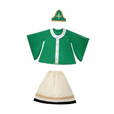 Imagem de UGPLM Fantasia infantil para o Dia de São Patrício, uniforme de elfo para festa, S