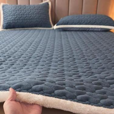 Imagem de Almofada de cama semi-dupla 90 * 200 cm cobertor cobertor cor 6 almofada de cama confortável (cor 2 120 * 200 cm)