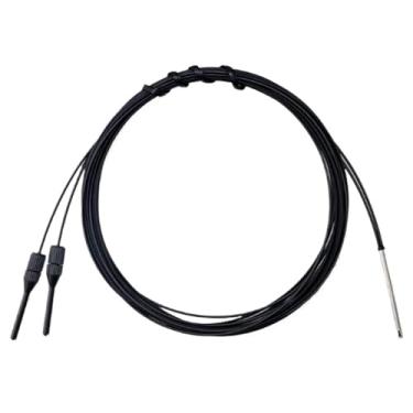 Imagem de 1 peça PR24L E32-D24 E32-D24R Vista lateral 2 mm Sonda de sensor de fibra óptica refletora difusa emissão de luz lateral