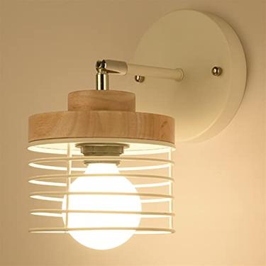 Imagem de Aplique europeu minimalista moderno - processo de galvanoplastia em espiral LED - tela de metal para interiores tela de madeira maciça direção ajustável ngoom bedsi japonês, aplique de parede