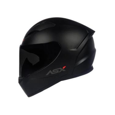 Imagem de Capacete Moto Fechado ASX City Solid Masculino e Feminino , 60, Preto/