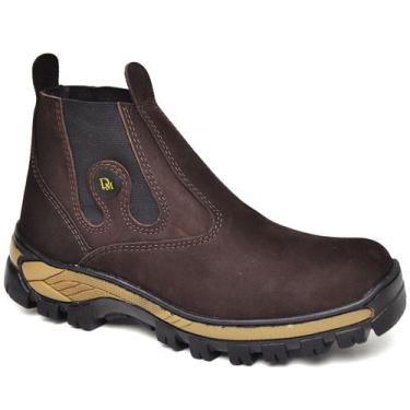 Imagem de Bota Masculina Em Couro Nobuck Coturno Botina Palmilha Gel - DM BOOTS,