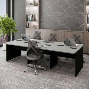 Imagem de Mesa de Trabalho Escritório para 6 pessoas 2,70m CS Pre F5 - F5 Office