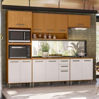 Imagem de Cozinha Modulada Completa 5 Peças 12 Portas 2 Gavetas com Torre Quente