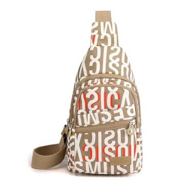 Imagem de Bolsa de ombro transversal feminina masculina mochila de viagem caminhada mochila pequena bolsa tiracolo, C, 11.8" x 6.6" x 4.3" inches