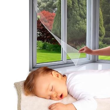 Imagem de Tela Rede Mosquiteiro Contra Insetos (Mosquitos, Moscas, Pernilongos e Outros Insetos) Fibra de Vidro Revestida Com PVC Com Fexo de Contato Para Janela 1,50m X 1,80m