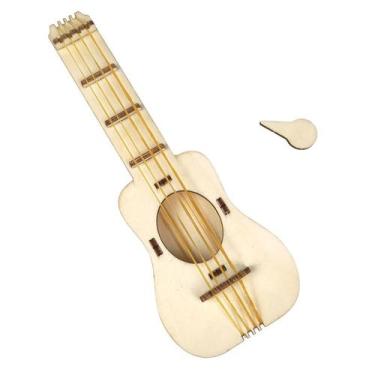 Imagem de Kit de experimentos científicos: guitarra de madeira para crianças de 