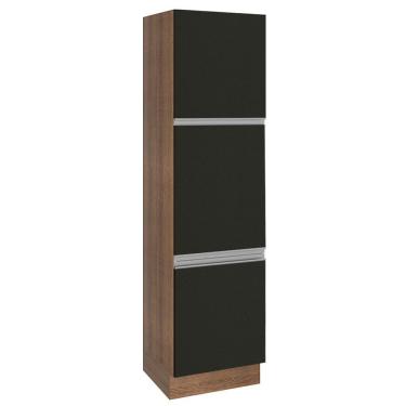 Imagem de Paneleiro Madesa Glamy 60 Cm 3 Portas Rustic Preto