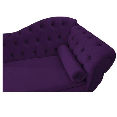 Imagem de Recamier Diana 185cm Lado Esquerdo Suede Roxo