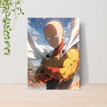 Imagem de Genérico, Quadro One Punch Saitama Anime A4 | Placa MDF 07