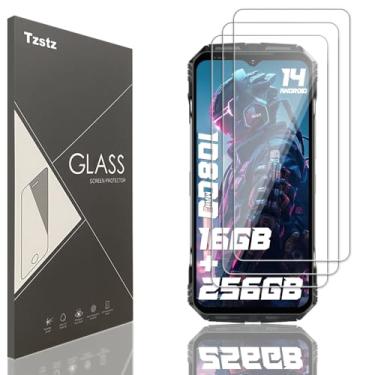 Imagem de Tzstz 3 peças protetoras de tela de vidro temperado para Doogee S Cyber/Doogee S Punk 16,58 cm de dureza 9H anti arranhões HD película protetora de tela