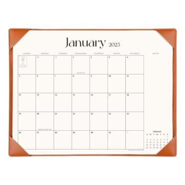 Imagem de Calendário de mesa Cabrix 2025-2026 com tapete de mesa 21x42cm marrom 