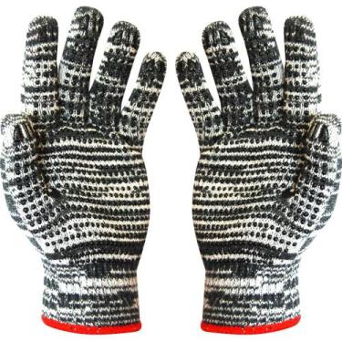 Imagem de Luva de malha mesclada tricotada 3 fios pigmentada - Pastcor - Plastco