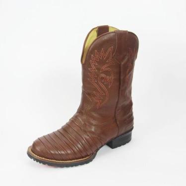 Imagem de 902CLA bota country em couro escamado, forrada em couro e tecido - CLA