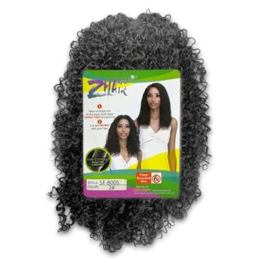 Imagem de Peruca Lace De Fibra Orgânica Cor 2 Com Cachos Naturais Leves E Soltos Para Penteados Femininos