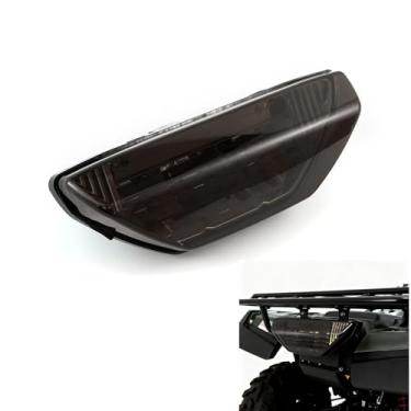 Imagem de Lâmpada de freio de luz traseira de LED ATV para Honda TRX Foreman Rubicon Recon 250EX 300 400 420 500 700 (modelos 2006-2024) - Substituição 28GC (preto)