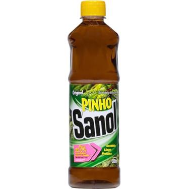 Imagem de Desinfetante Líquido para uso Geral, Pinho Original, Sanol, 500 ml, Marrom