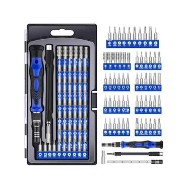 Imagem de Kit Chave de Fenda Profissional 58 em 1 em Aço Cromo Vanádio Manutenção de Celulares, Computadores e Relógios