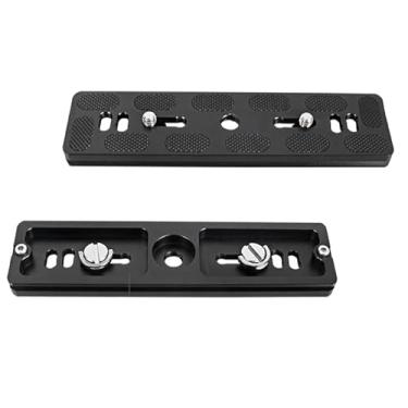 Imagem de Wokyo Pacote com 2 placas de liberação rápida PU150 com placa de montagem de tripé de 1/10.2 cm-20 parafusos de liga de alumínio, adaptador de montagem para câmera, DSLR para tripé, cabeça esférica