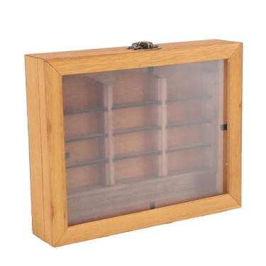 Imagem de Exibição de Caixas de Livros Em Miniatura de Madeira Sólida, Estante de Grãos de Madeira Exclusiva, Promoção do Relaxamento, Atenção Plena, Decoração Rica (Livra única)